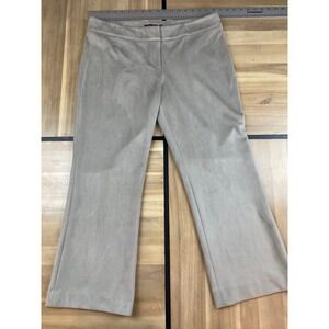 SETIAKWE Taupe Suede Flare Trousers Pants Style F15SU419 Size 14